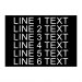 Plastic Nameplate - 5" x 7" - 5/8" Text