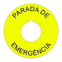 (image for) 22mm Spanish Emergency Stop Legend Plate