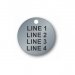 Engraved Stainless Steel Tag - 1.5" Round - Style 3