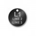Engraved Aluminum Tag - 1.5" Round - Style 2