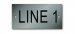 Stainless Steel Nameplate - 2" x 4" - 1" Text - Mtg Holes