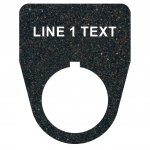 Textured Plastic Legend Plate 22mm Traditional 1 Line