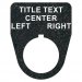 Textured Plastic Legend Plate - 22mm Traditional - Selector Switch