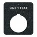 Textured Plastic Legend Plate - 30mm Rectangular - 1 Line