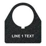 Textured Plastic Legend Plate 30mm Traditional 180 1 Line