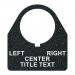 Textured Plastic Legend Plate - 30mm Traditional 180 - Selector Switch