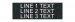 Textured Plastic Nameplate - 1 1/2" x 4 1/2" - 3/8" Text