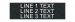Textured Plastic Nameplate - 1 1/2" x 5" - 3/8" Text