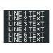 Textured Plastic Nameplate - 5" x 7" - 5/8" Text