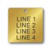 Engraved Brass Tag - 2.0" Square - Style 3