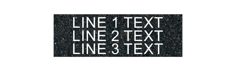 Textured Plastic Nameplate - 1/2"x 1 1/2" - 1/8" Text