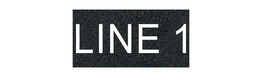 Textured Plastic Nameplate - 1 1/2" x 3" - 3/4" Text