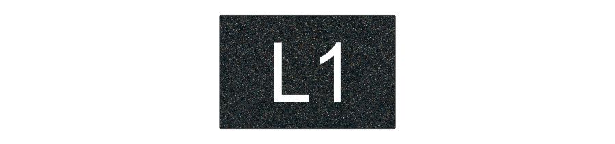 (image for) Textured Plastic Nameplate - 2" x 3" - 1" Text