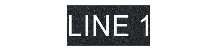 (image for) Textured Plastic Nameplate - 2" x 4" - 1" Text