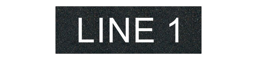 (image for) Textured Plastic Nameplate - 2" x 6" - 1" Text